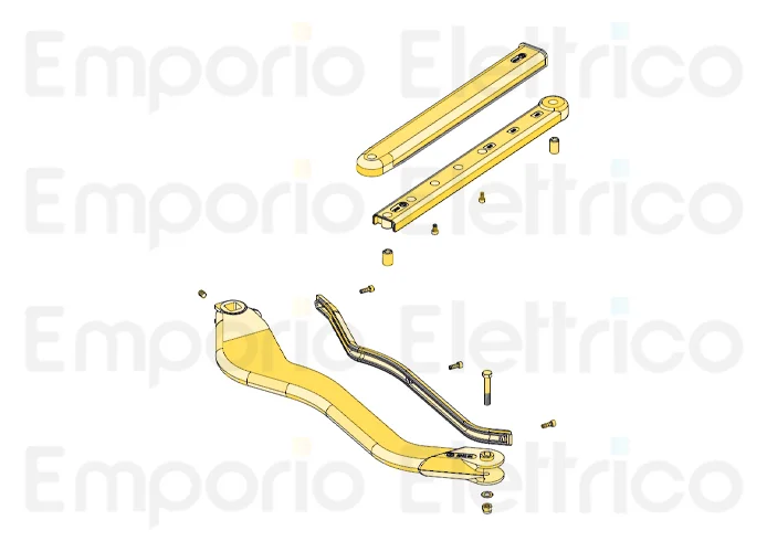 fadini spare part complete control rod for aproli 280 batt 280951