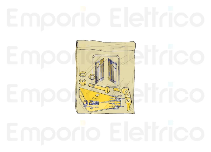 fadini spare part packaging with complete mounting bracket 280955