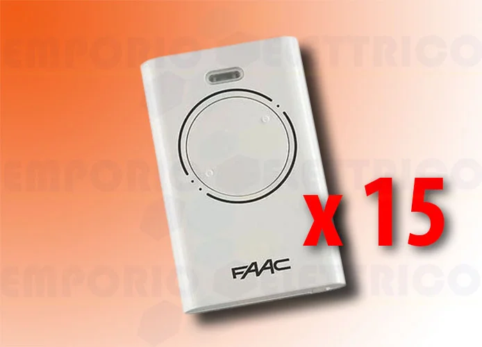 faac 15 x 2-channel remote controls xt2 433 slh lr 787007 (new code 787032)
