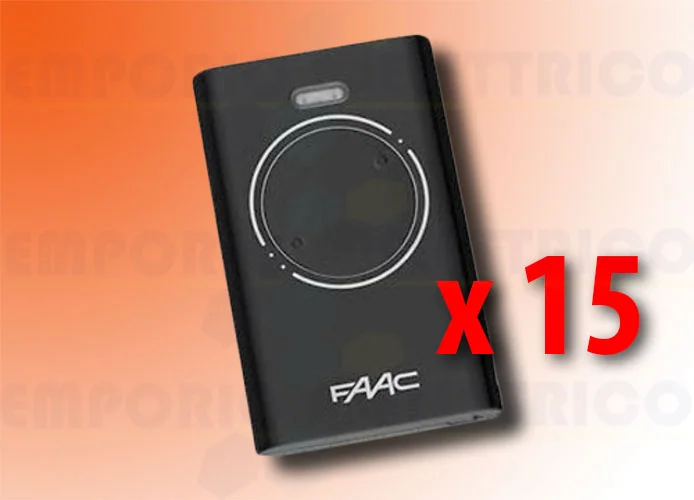 faac 15 x 2-channel remote controls xt2 433 slh lr 7870071 (new code 787032)