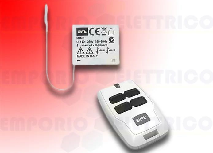 bft indoor 2-channel receiver 433 mhz mime ac kit 2611779 r400005