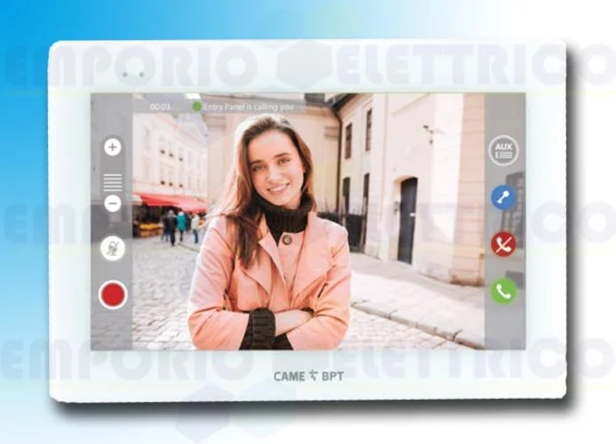 came bpt white full touch hands-free video intercom xts 7 wh wifi 840ch-0030