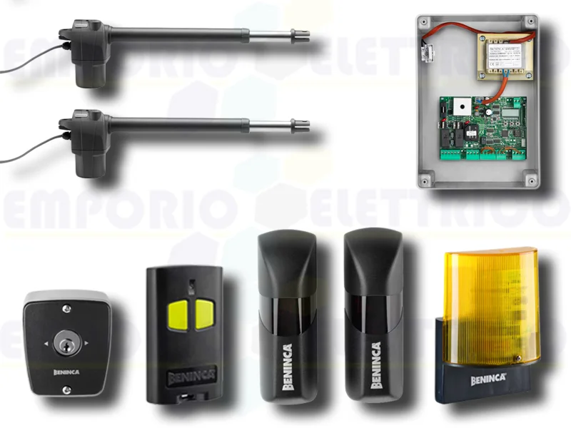 beninca automation kit for swing gates 24vdc kbill4024+tokey 959002418