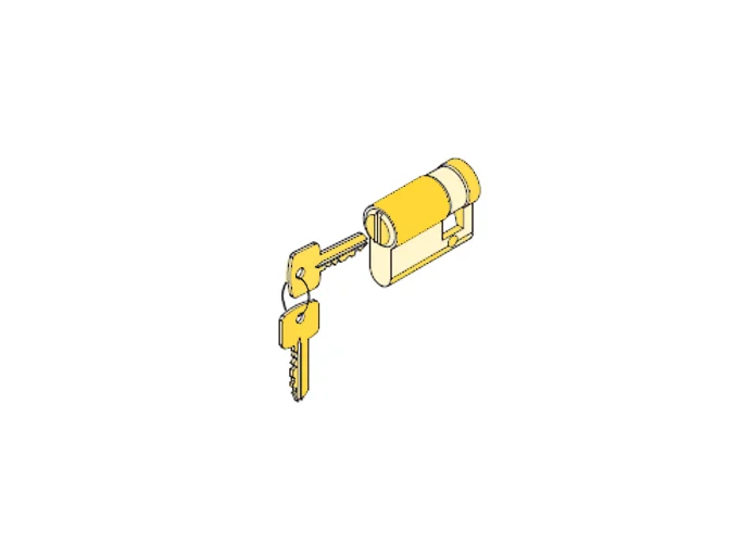 fadini spare part European profile lock with customised coding 37233