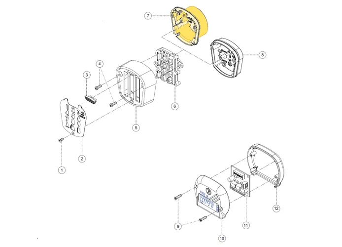 fadini spare part built-in ABS box for dgt 61 61007