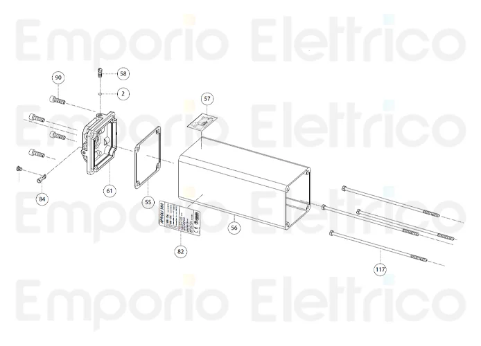fadini spare part oil tank for aproli 380 lb 38056