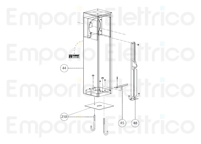 fadini spare part foundation plate for barri 88 888218
