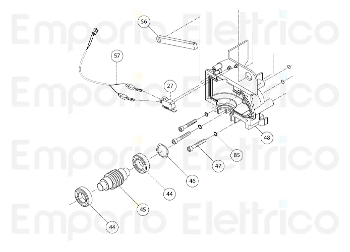 fadini spare part endless screw m1,5 for bart 350 35045