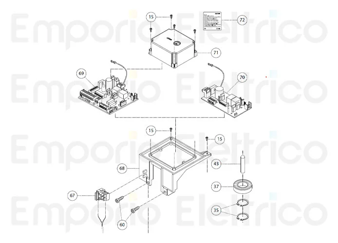 fadini spare part programmer cover for bart 350 35071