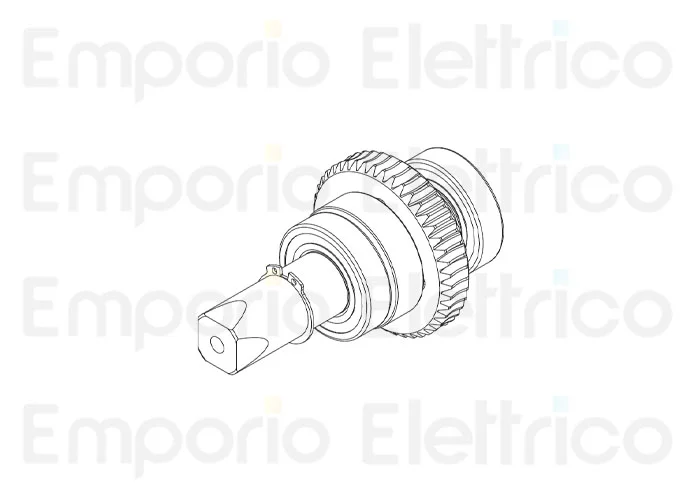 fadini spare part drive shaft with crown for bart 350 35103