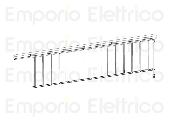 fadini 3,80 m aluminium skirt for beams bayt 980 1952l