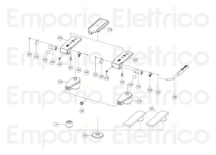 fadini spare part cover plate for combi 740 740158