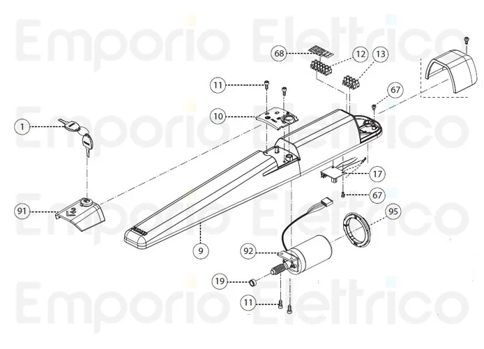 fadini spare part interface card for dardo 424 43017
