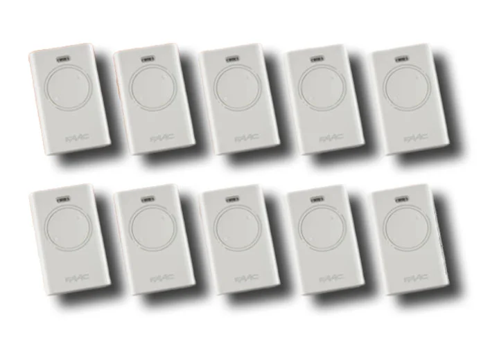 faac 10 x 2-channel remote controls xt2 433 slh lr 787007 (new code 787032)