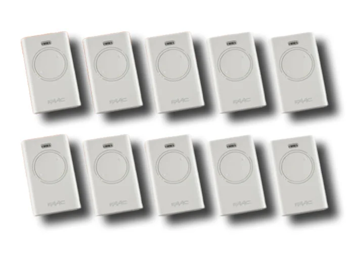 faac 10 x 2-channel remote controls xt2 868 slh lr 787009 (new code 787030)