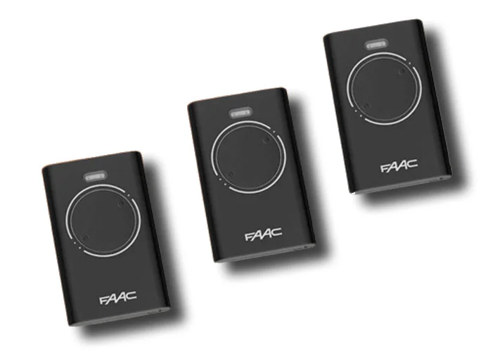 faac 3 x 2-channel remote controls xt2 433 slh lr 7870071 (new code 787032)