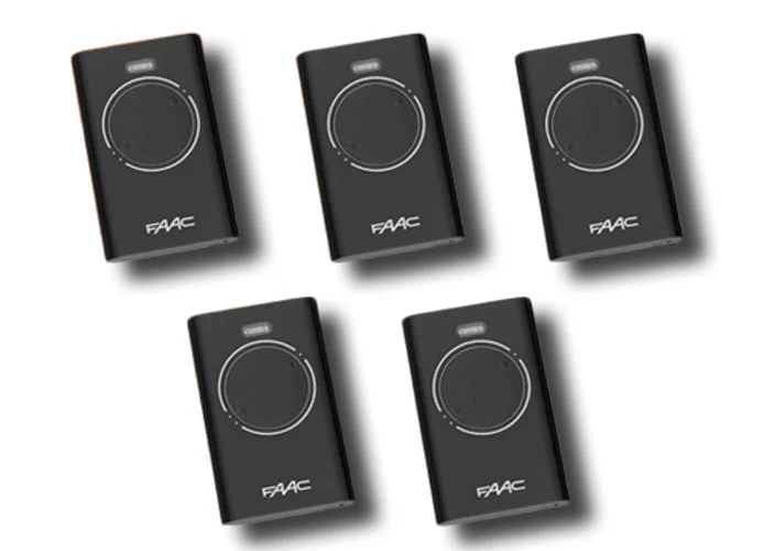 faac 5 x 2-channel remote controls xt2 868 slh lr 7870091 (new code 787030)