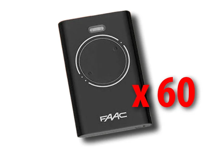 faac 60 x 2-channel remote controls xt2 868 slh lr 7870091 (new code 787030)