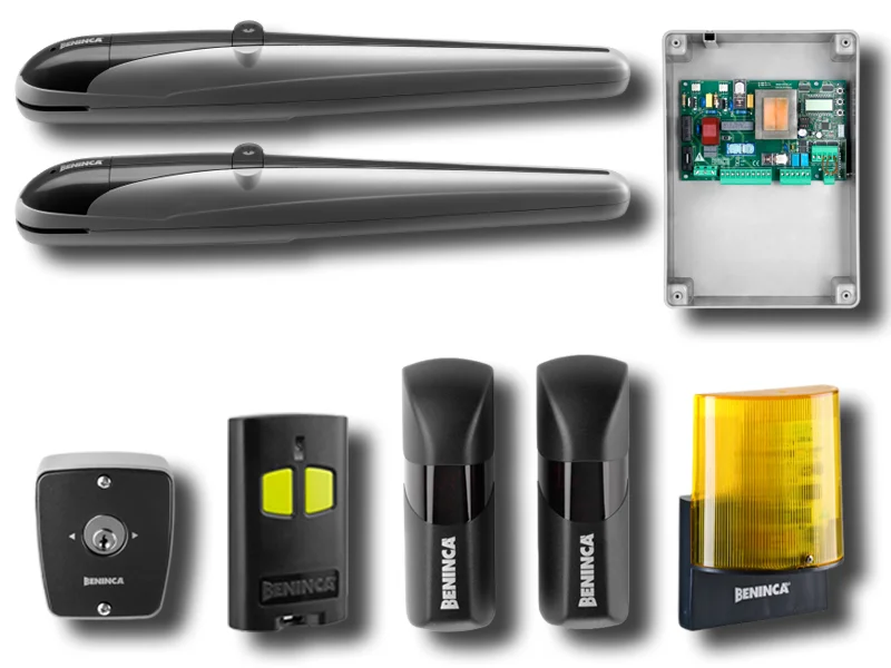 beninca automation kit for swing gates 230v kbob21m+tokey 9598097