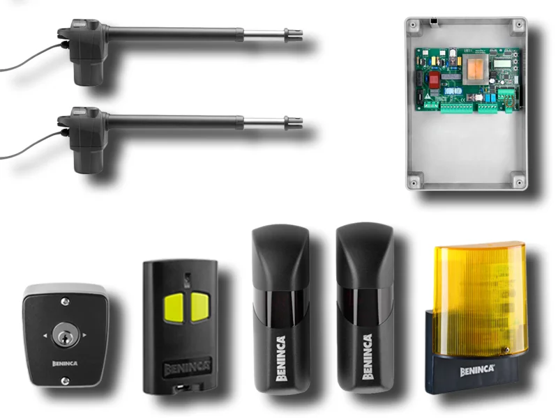 beninca automation kit for swing gates 230v kbill40m+tokey 9592190