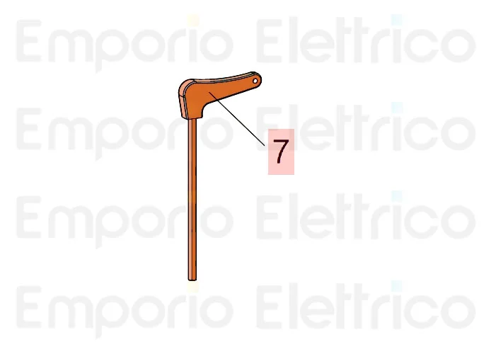 faac spare part release key 390-550-trigon-breeze 713001