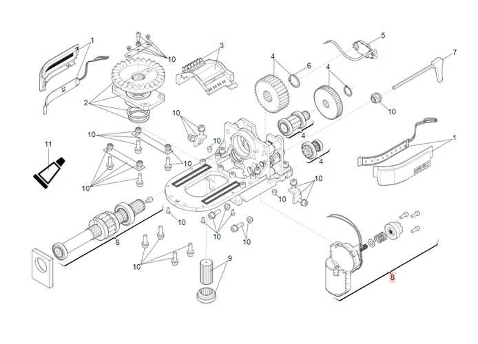 faac spare part motor group s2500i 63003382