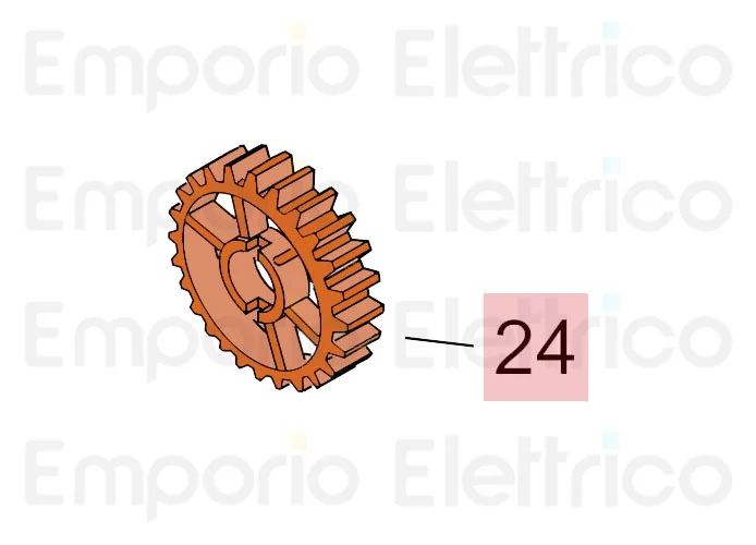 faac spare part gearmotor crown 746/844 7192075