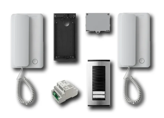 came bpt two-family intercom kit, system 200 agt2k200a03 8k40ca-007