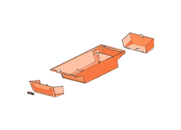 faac spare part full body d600/1000 with button 392004