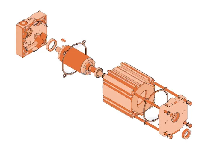 faac spare part motor group 541 3ph 63003157