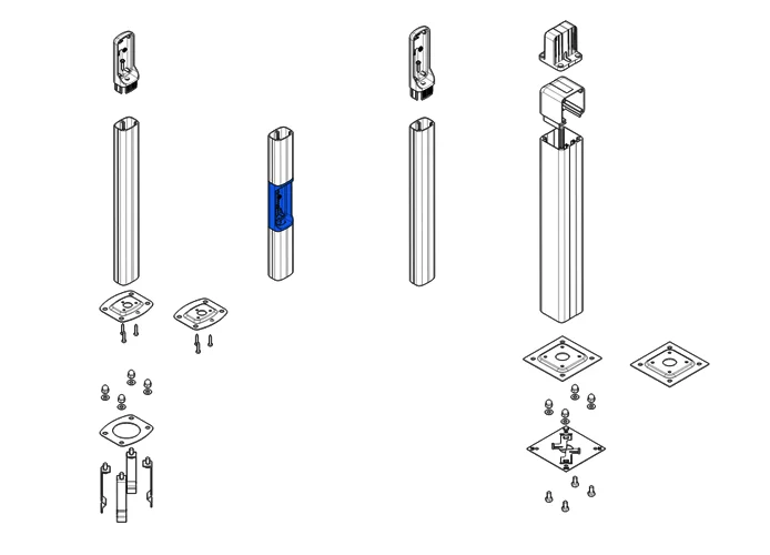 came spare part intermediate extension container dir-p 119rir154