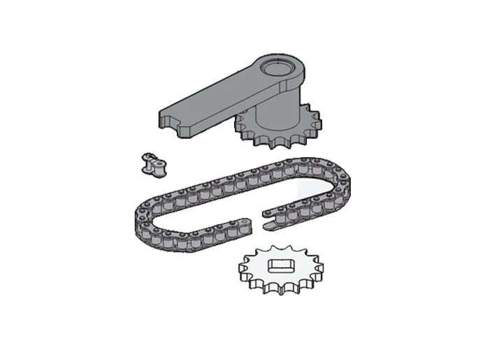 fadini 360° opening chain device with manual release for fox 733L