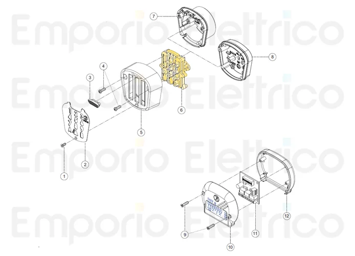 fadini spare part keyboard with built-in electronic circuit board for dgt 61 61006