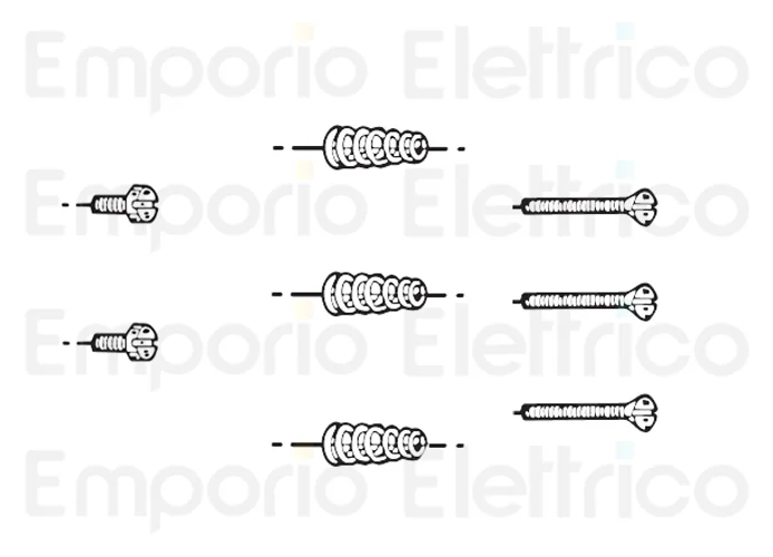 fadini 2x spare part set of screws and springs for photocells for difo 33 33016