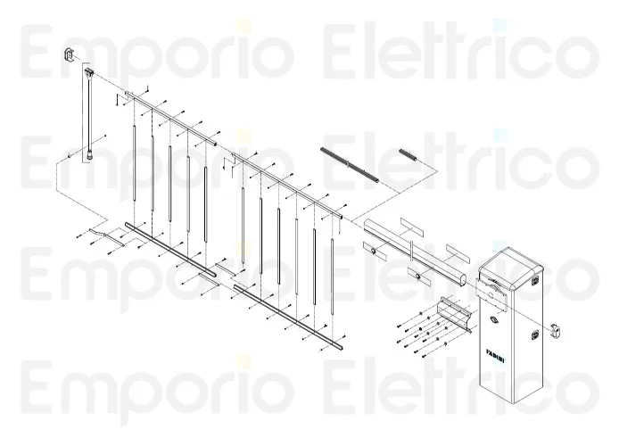fadini 7,98 m aluminium skirt for beams bayt 980 1956l