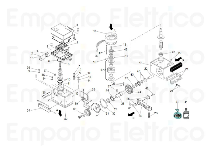faac ricambio statore 746 230v 63003470