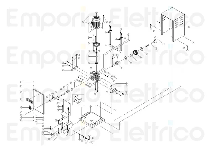 fadini spare part L-shaped angle bracket for limit switch mounting for fibo 300 30030