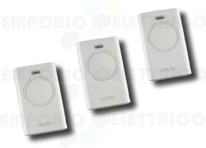 faac 3 x 2-channel remote controls xt2 433 slh lr 787007 (new code 787032)