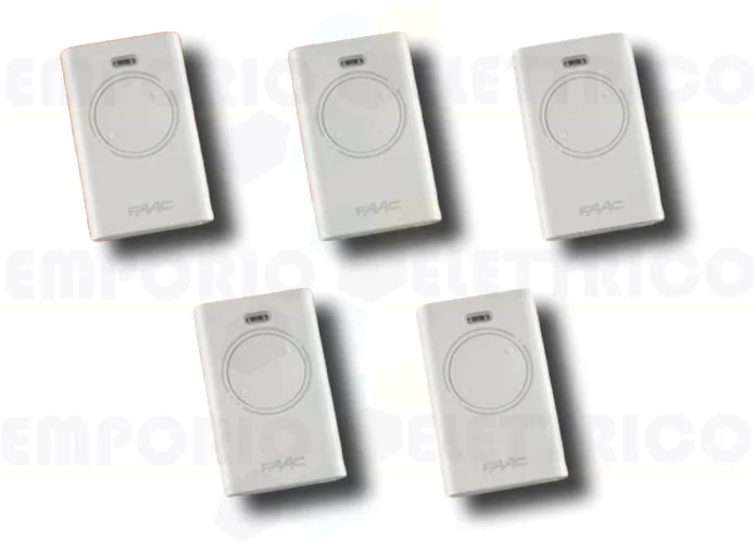 faac 5 x 2-channel remote controls xt2 433 slh lr 787007 (new code 787032)