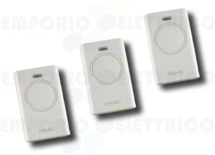 faac 3 x 2-channel remote controls xt2 868 slh lr 787009 (new code 787030)