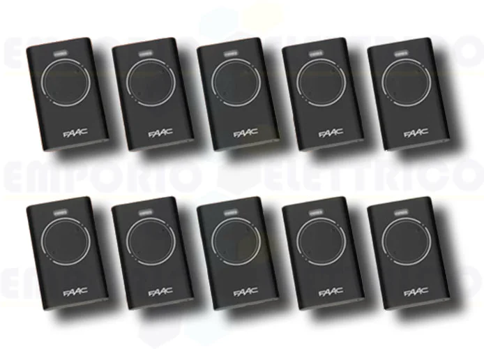 faac 10 x 2-channel remote controls xt2 433 slh lr 7870071 (new code 787032)