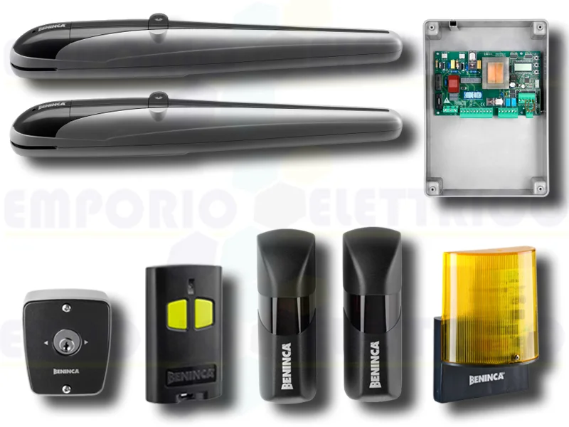 beninca automation kit for swing gates 230v kbob30m+tokey 9598101