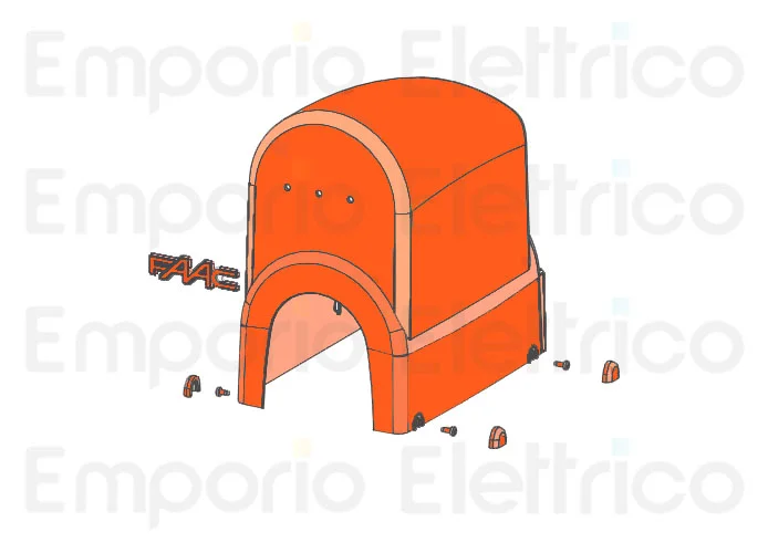 faac spare casing cover 391 and 392 63003499 (ex 115001)
