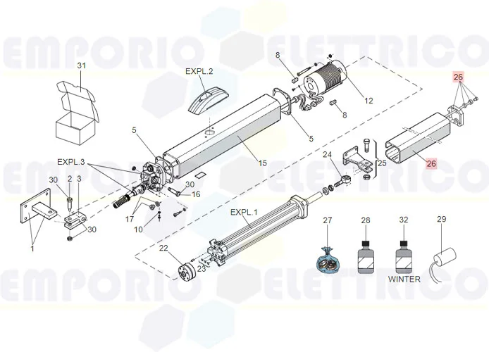 faac spare part carter group 400 63003331