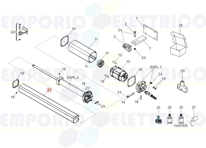 faac spare part carter 402 7272085