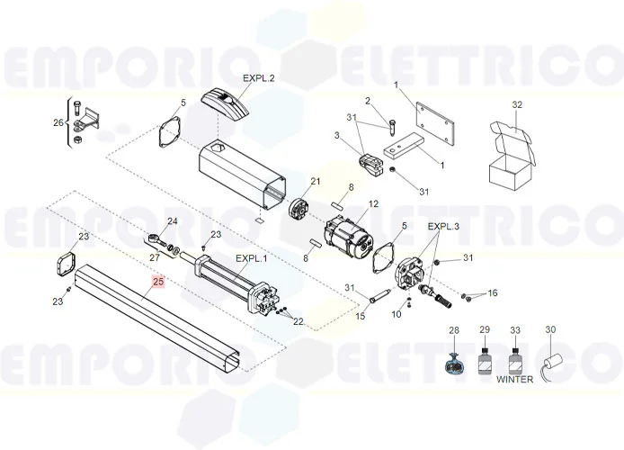 faac spare part carter 422 7272125