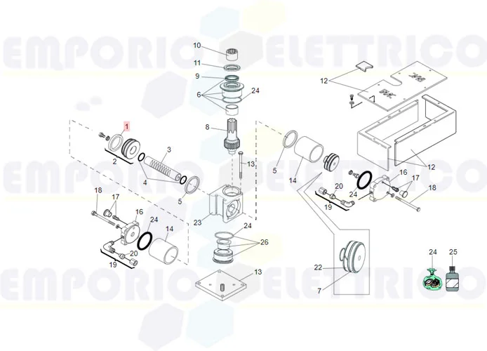 faac spare part gasket s36 60x70x7,2 pu 22487 7092025