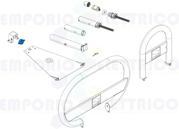 came spare part gearmotor cap unipark 119riu004
