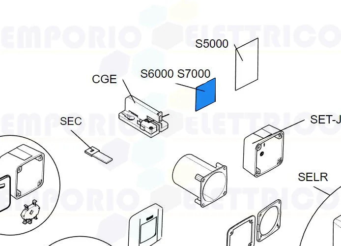 came spare part keyboard gasket s6000 - s7000 rir456 119rir456