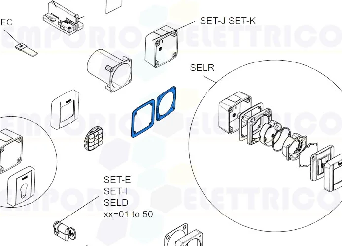 came spare part gasket for selectors sel 88006-0047